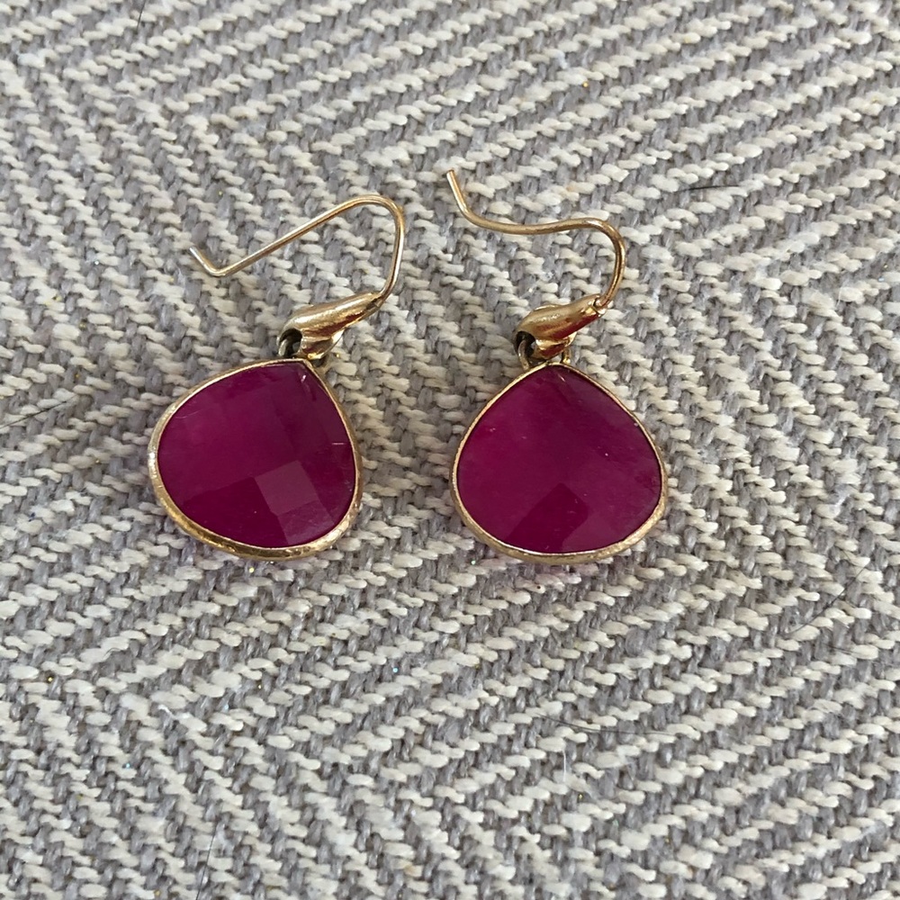 Stella & Dot Small Serenity Stone Dangle Earrings